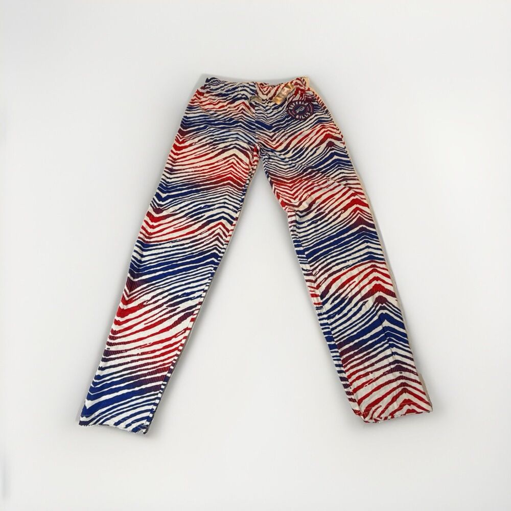 New Buffalo Bills Zubaz Pants Men’s 3XL Red White Blue Zebra Print